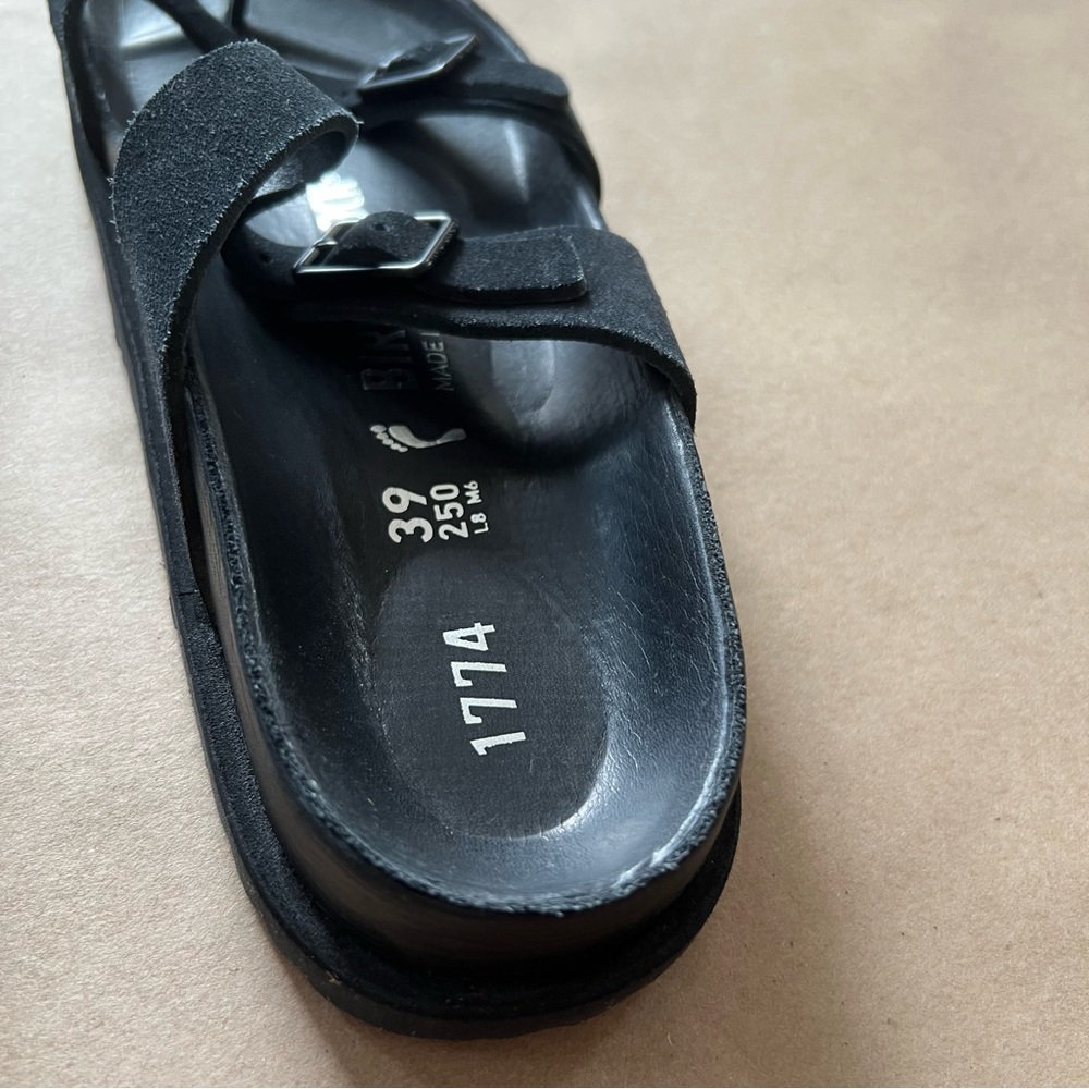 Birkenstock 1774 Mayari Black Suede Sandals - Picture 6 of 13